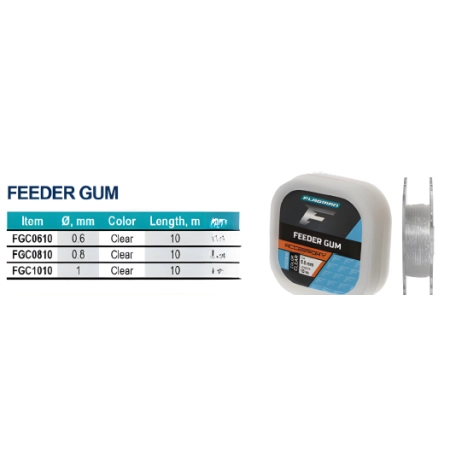 FLAGMAN FEEDER GUM CLEAR 0,6mm 10m